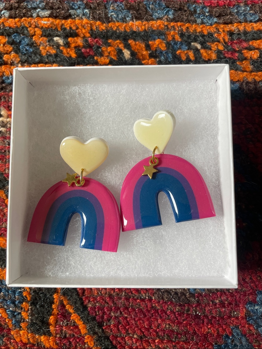 Blush Daisy Rainbow Earrings